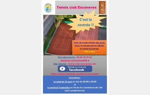 rentrée de l'école de tennis 2018-2019