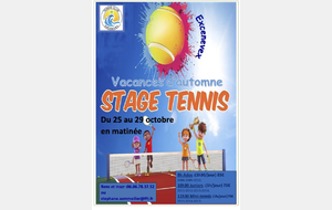 stage vacances toussaint